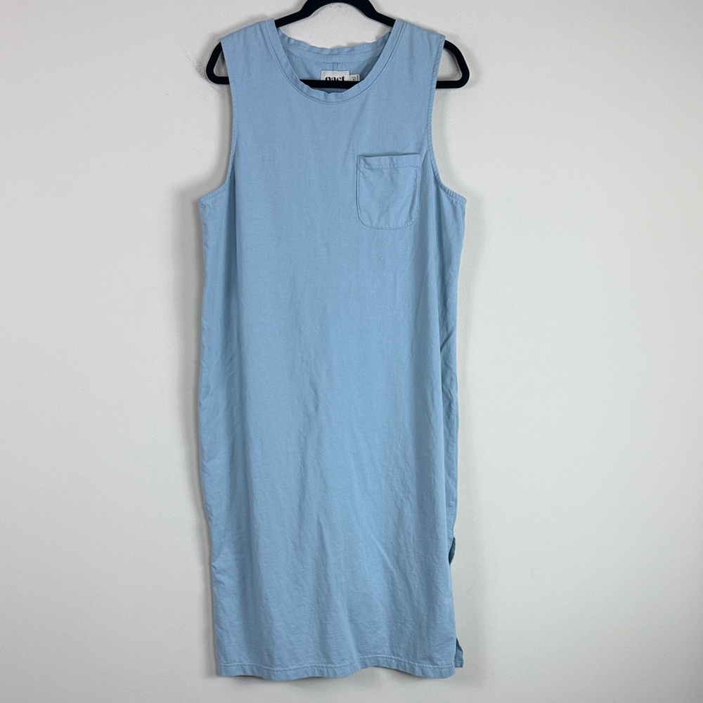 Pact Light Blue Sleeveless Midi Dress